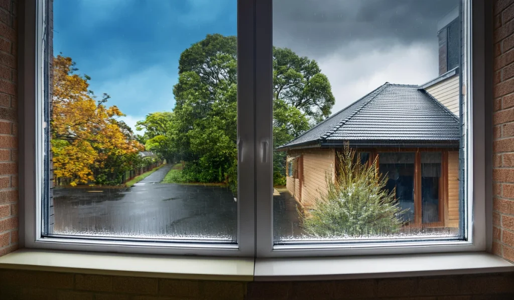 Modern air conditioning unit in a Melbourne home, designed to handle varying weather conditions.